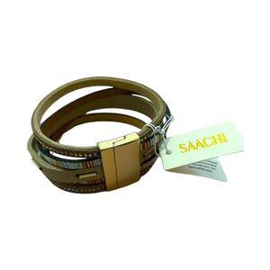 SAACHI Brown Bracelet Elegant Jewelry New
